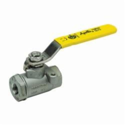 Apollo™ 76-104-01-A 76-100 2-Piece Ball Valve With Mounting Pad, 3/4 in, FNPT, Stainless Steel Body, Standard Port, PTFE/MPTFE Softgoods, Domestic