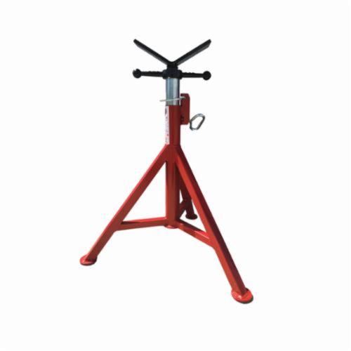 B&B Pipe and Industrial Tools 4100 Fixed Leg V-Head Pipe Jack, 12 in Pipe, 2500 lb Load, Square Tube Leg, Steel