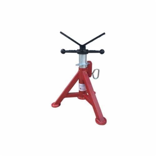 B&B Pipe and Industrial Tools 4240 Super Short Fixed Leg V-Head Pipe Jack, 12 in Pipe, 2500 lb Load, Square Tube Leg, Steel