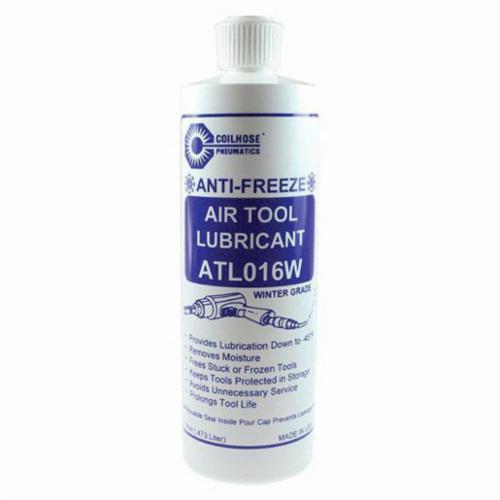 Coilhose® ATL016W Air Tool Lubricant, 16 oz Flip Top Bottle, Petroleum Distillates Odor/Scent, Liquid Form, Dark Amber