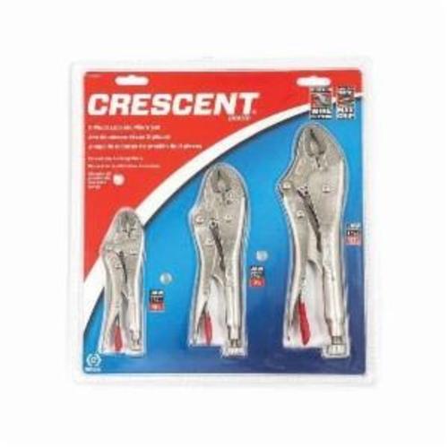 Crescent® CLP3SETN 3-Piece Compound Action Plier Set, Locking, 3 Pieces, ASME Specified