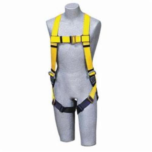 3M DBI-SALA Fall Protection 1103321 Delta™ Multi-Purpose Harness, Universal, 420 lb Load, Repel™ Polyester Strap, Pass-Thru Leg Strap Buckle, Quick-Connect Chest Strap Buckle, Steel Torso/Chest/Leg Buckle/Urethane Delta™ Pad Hardware, Navy/Yellow