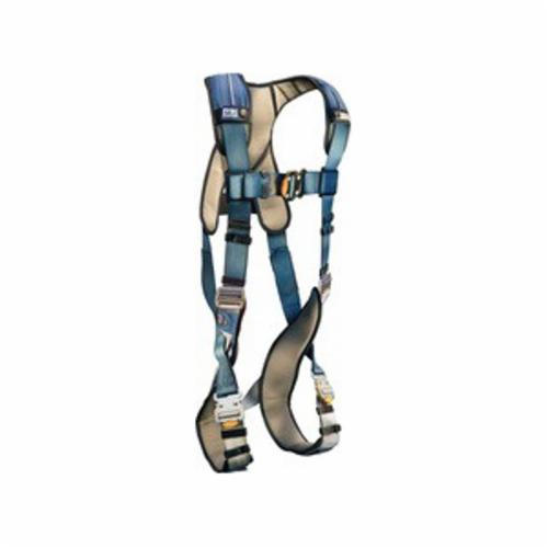 3M DBI-SALA Fall Protection 1110100 ExoFit™ XP Harness, S, 420 lb Load, Polyester Strap, Quick-Connect Leg Strap Buckle, Quick-Connect Chest Strap Buckle, Steel Hardware, Blue