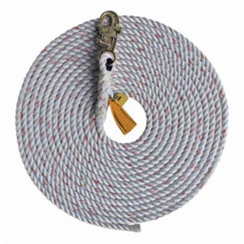 3M™ DBI-SALA® Fall Protection 1202754C Vertical Rope Lifeline, 310 lb Load Capacity, 30 ft L, Specifications Met: ANSI Z359, OSHA Approved