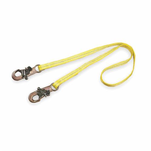 3M DBI-SALA Fall Protection 1231106 Fixed Web Positioning Lanyard, 310 lb Load Capacity, 6 ft L, Polyester Webbing Line, 1 Legs, Snap Hook Anchorage Connection, Snap Hook Harness Connection Hook