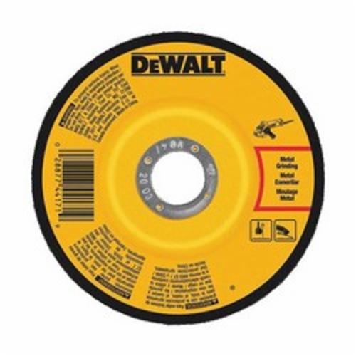 DeWALT® DW4543 Depressed Center Wheel, 5 in Dia x 1/4 in THK, 7/8 in Center Hole, A24N Grit, Aluminum Oxide Abrasive
