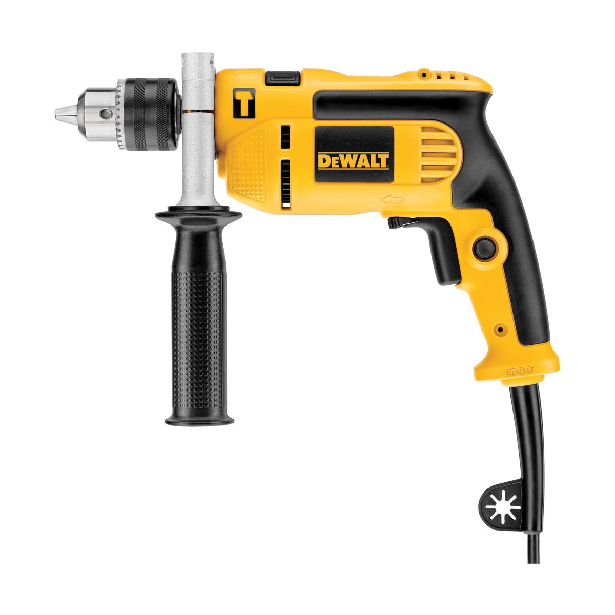 DeWALT® DWE5010 1Speed Corded Hammer Drill, 1/2 in Keyed Chuck, 110