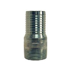 Dixon® STC20 King™ No Knurl Combination Nipple, 1-1/2 in Nominal, Hose Shank x MNPT End Style, Carbon Steel, Zinc Plated, Domestic