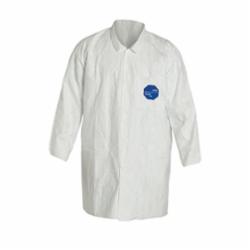 DuPont™ SafeSPEC™ TY212SWH Standard Disposable Lab Coat With Laydown Collar, White, Tyvek® 400 Fabric,  Snap Front Closure, 2 Pockets