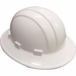 ERB® 19911 OMEGA II® Full Brim Hard Hat, SZ 6-1/2 Fits Mini Hat, SZ 8 Fits Max Hat, HDPE, 6-Point Woven Nylon Suspension, ANSI Electrical Class Rating: Class C, E and G, ANSI Impact Rating: Type I, Mega Ratchet Adjustment