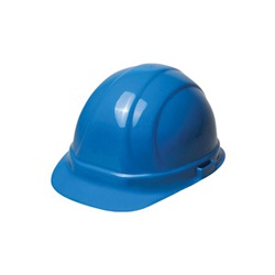 ERB® 19956 Front Brim Hard Hat, SZ 6-1/2 Fits Mini Hat, SZ 8 Fits Max Hat, HDPE, 6-Point Woven Nylon Suspension, ANSI Electrical Class Rating: Class C, E and G, ANSI Impact Rating: Type I, Ratchet Adjustment