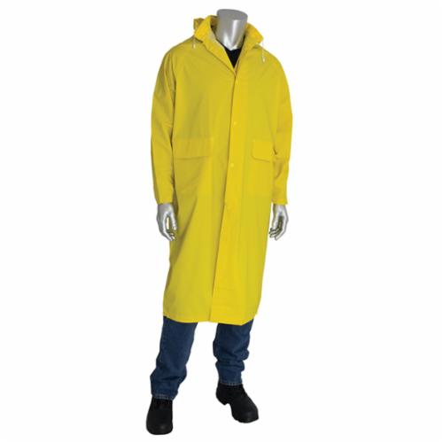PIP® FALCON™ Base35™ 201-300/3XL 2-Piece Premium Waterproof Rain Coat, Unisex, 3XL, Yellow, Corduroy/Polyester/PVC, Resists: Chemical and Water
