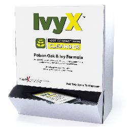 First Aid Only® IvyX™ 18-065 Post-Contact Cleanser Packet, Box Packing, Formula: Poison Oak/Ivy/Sumac