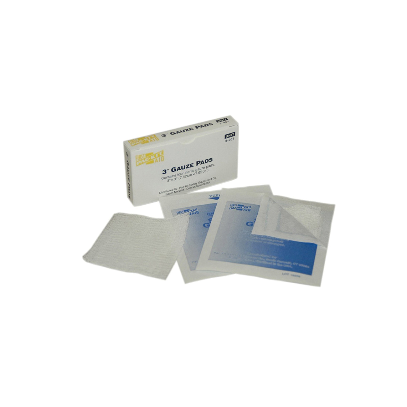 First Aid Only® 3-001-001, 3 in L x 3 in W