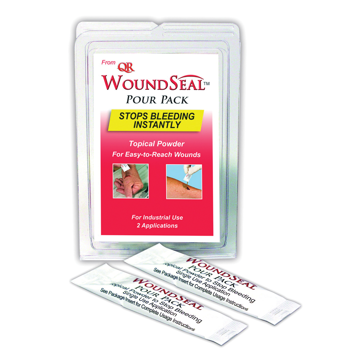 First Aid Only® WoundSeal® 90326 Blood Clot Powder, Pour Pack Package