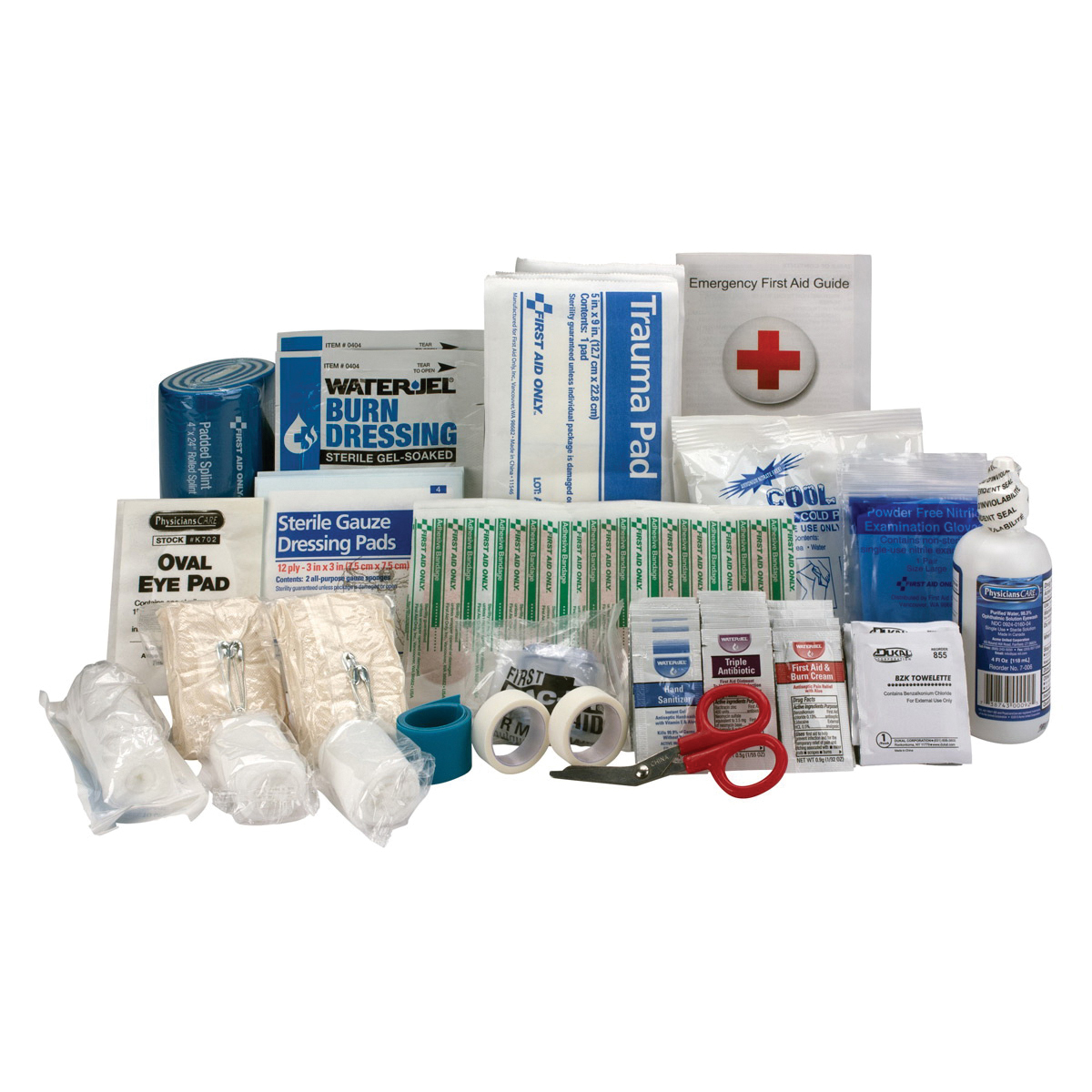 First Aid Only® 90586 First Aid Refill, 195 Components, Paperboard Case