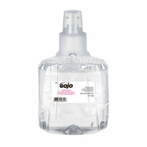 GOJO® 1911-02 LTX-12™ Mild Handwash, 1200 mL Nominal, Dispenser Refill Package, Foam Form, Fragrance-Free/Soapy Odor/Scent, Clear/Colorless to Pale Yellow