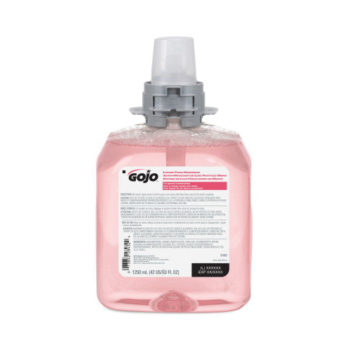 GOJO® 5161-04 Luxury Hand Wash, 1250 mL Nominal, Refill Package, Foam Form, Cranberry Odor/Scent, Clear/Light Pink