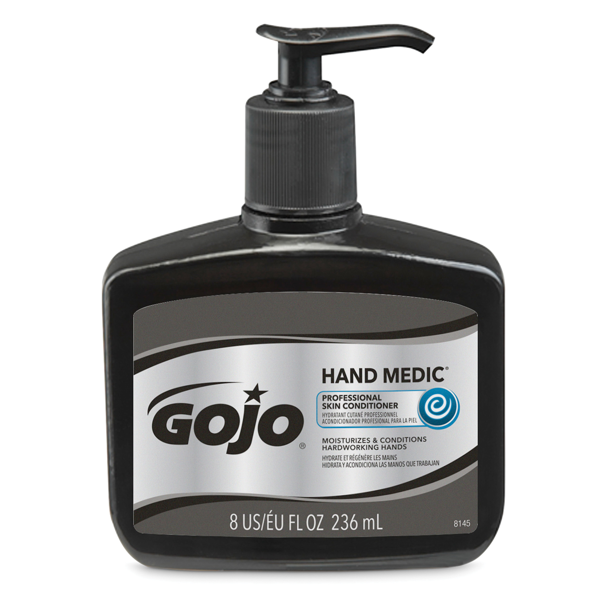 GOJO® 8145-06 HAND MEDIC® Professional Skin Conditioner, 8 fl-oz Nominal, Bottle Package, Lotion Form, Fragrance-Free Odor/Scent, Opaque/White