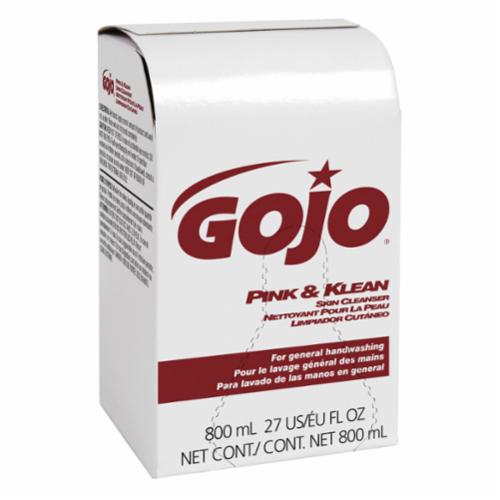 GOJO® 9128-12 Klean Skin Cleanser, 800 mL Nominal, Dispenser Refill Package, Lotion Form, Floral Odor/Scent, Opalescent/Pink