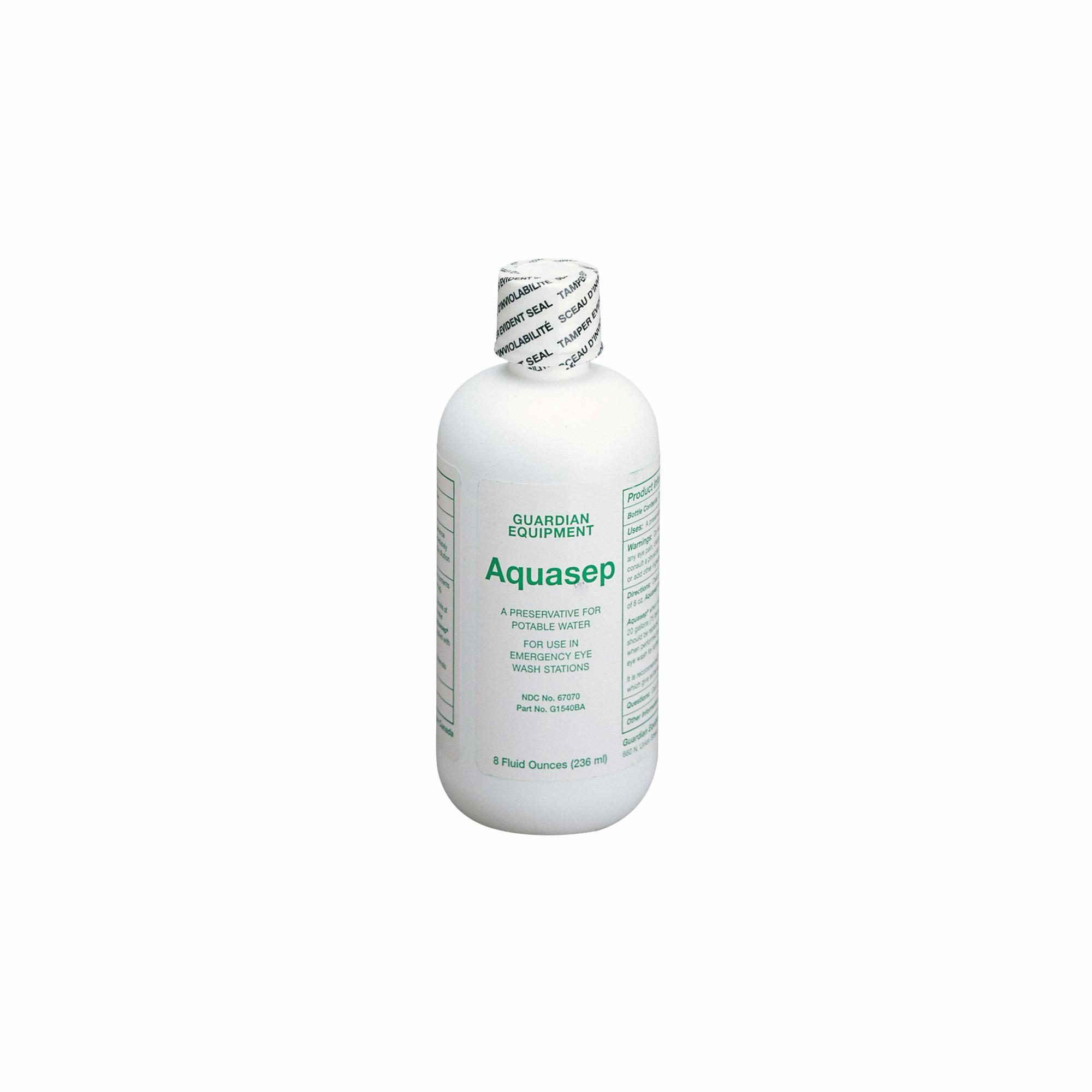 Guardian AquaGuard™ G1540BA Bacteriostatic Additive, 8 oz Bottle, For Use With Model G1540 16 gal Gravity-Flow Portable Eyewash