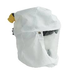Honeywell Safety PA131 Primair® 100 Hood Assembly With BibbedCollar and Adjustable Headgear, Universal, For Use With Compact Air® 200 Series PAPR and CF1000 Series Continuous Flow Airline, White