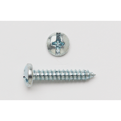 Peco 12X34PHCTSZJ Tapping Screw, #12, 3/4 in OAL, Pan Head, Steel, Phillips®/Slotted Drive, Zinc Plated