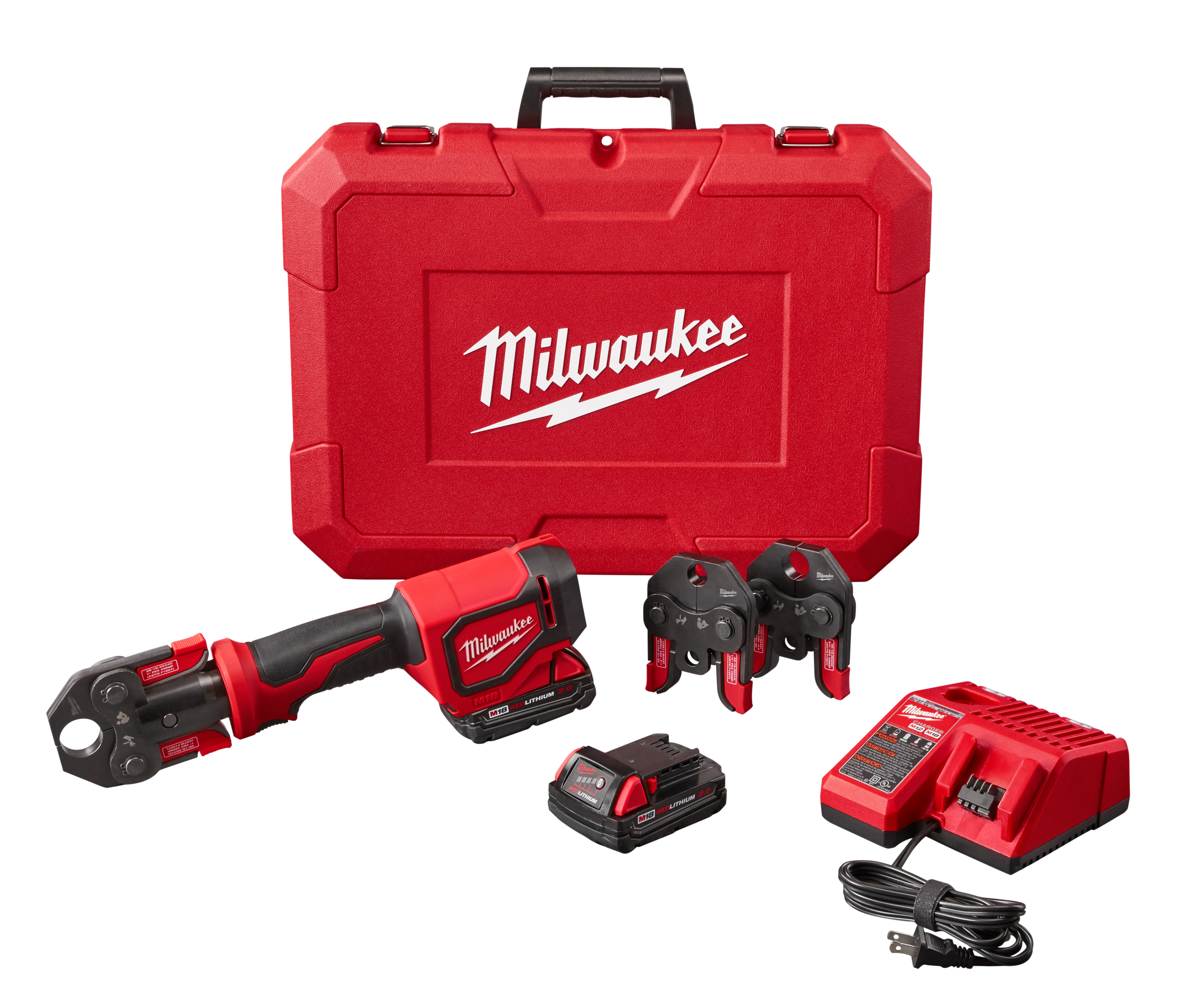 Milwaukee® 2674-22C Press Tool Kit, Up to 1 in Crimping, 18 VDC, M18™ REDLITHIUM™ Lithium-Ion Battery, 13-1/2 in OAL