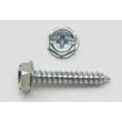 Peco 12X112HWHSTSZJ Tapping Screw, #12, 1-1/2 in OAL, Hex Washer Head, Steel, Hex/Phillips®/Slotted Drive, Zinc Plated