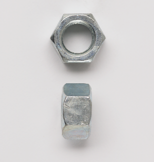 Peco PC14FHNUSSZ Finished Hex Nut, 1/4-20, Steel, Zinc Plated