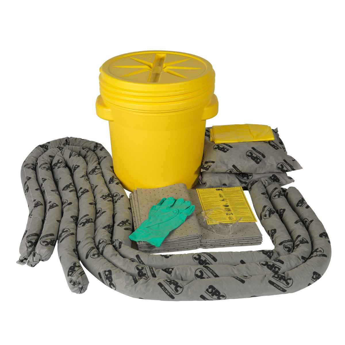 SPC® AllWik® SKA-20 Spill Kit, 20 gal Drum, Fluids Absorbed: Universal