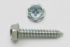 Peco 10X112HWHSTSZJ Tapping Screw, #10, 1-1/2 in OAL, Hex Washer Head, Steel, Hex/Phillips®/Slotted Drive, Zinc Plated