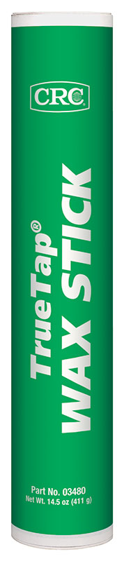 CRC® 03480 TrueTap® Non-Flammable Wax Stick Lubricant, 16 oz Stick, Solid Wax Form, Amber, 0.85