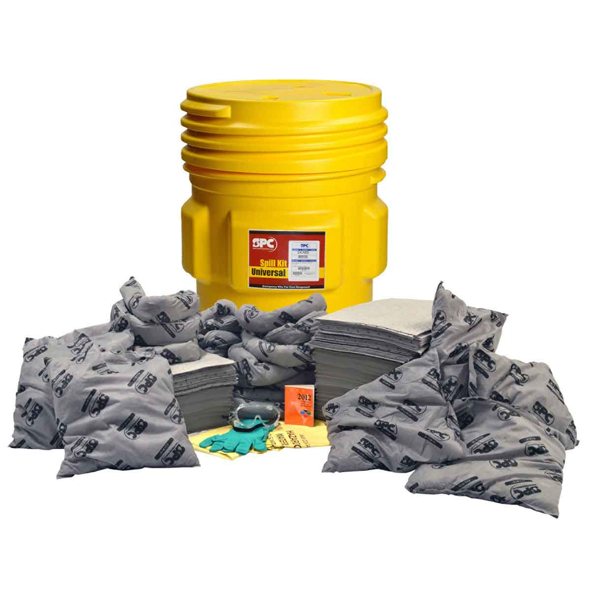 SPC® AllWik® SKA65 Lab Pack Spill Kit, 65 gal Drum, Fluids Absorbed: Universal