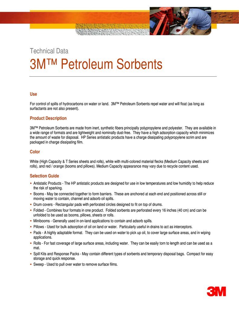 3M™ T280 Petroleum Sorbent Double Boom, 4 in Dia x 10 ft L, 10 gal/boom Absorption, Fluids Absorbed: Mineral Oil and Hydrocarbon Oil, Orange