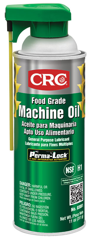 CRC® 03081 Non-Drying Non-Flammable Non-Silicone Oily Thin Machine Oil/Lubricant With Perma-Lock™, 16 oz Aerosol Can, Odorless, Liquid, Clear/Colorless