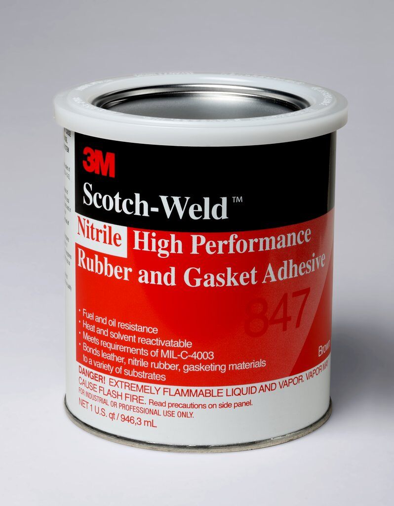 3M™ 847-1quart High Performance Rubber and Gasket Adhesive, 1 qt Can