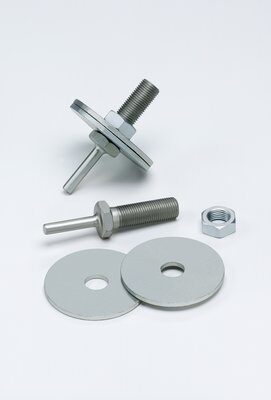 3M™ 04021 Mini Regular Unitized Wheel Mandrel, 1/2 in, 2 to 3 in Dia Wheel, 1/4 in Shank, 3-1/6 in OAL, For Use With 2 to 3 in Dia and 1/4 to 1 in THK Wheel