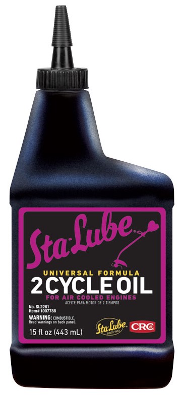 Sta-Lube® SL2261 Combustible Universal 2-Cycle Oil, 15 oz Bottle, Liquid Form, Blue, 0.883