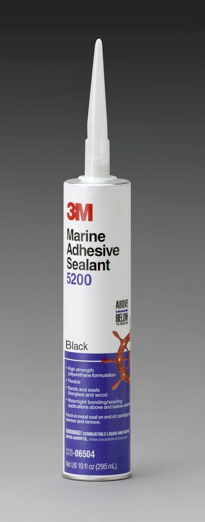 3M™ 06504-Black-1/10gal Very High Strength Adhesive Sealant, 0.1 gal Cartridge, Black, Polyurethane Base