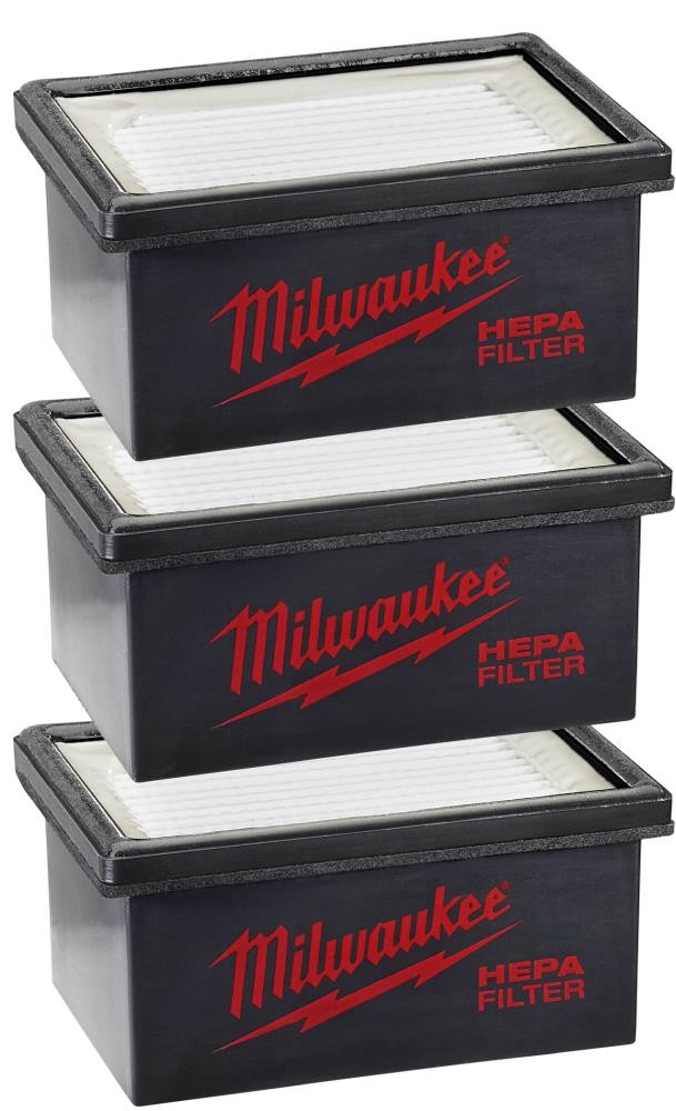 Milwaukee® 49-90-2306 Vacuum Filter, For Use With M12™ HAMMERVAC™ 2306-20, 2306-22, 2712-22DE and 2715-22DE Universal Dust Extractor, Black