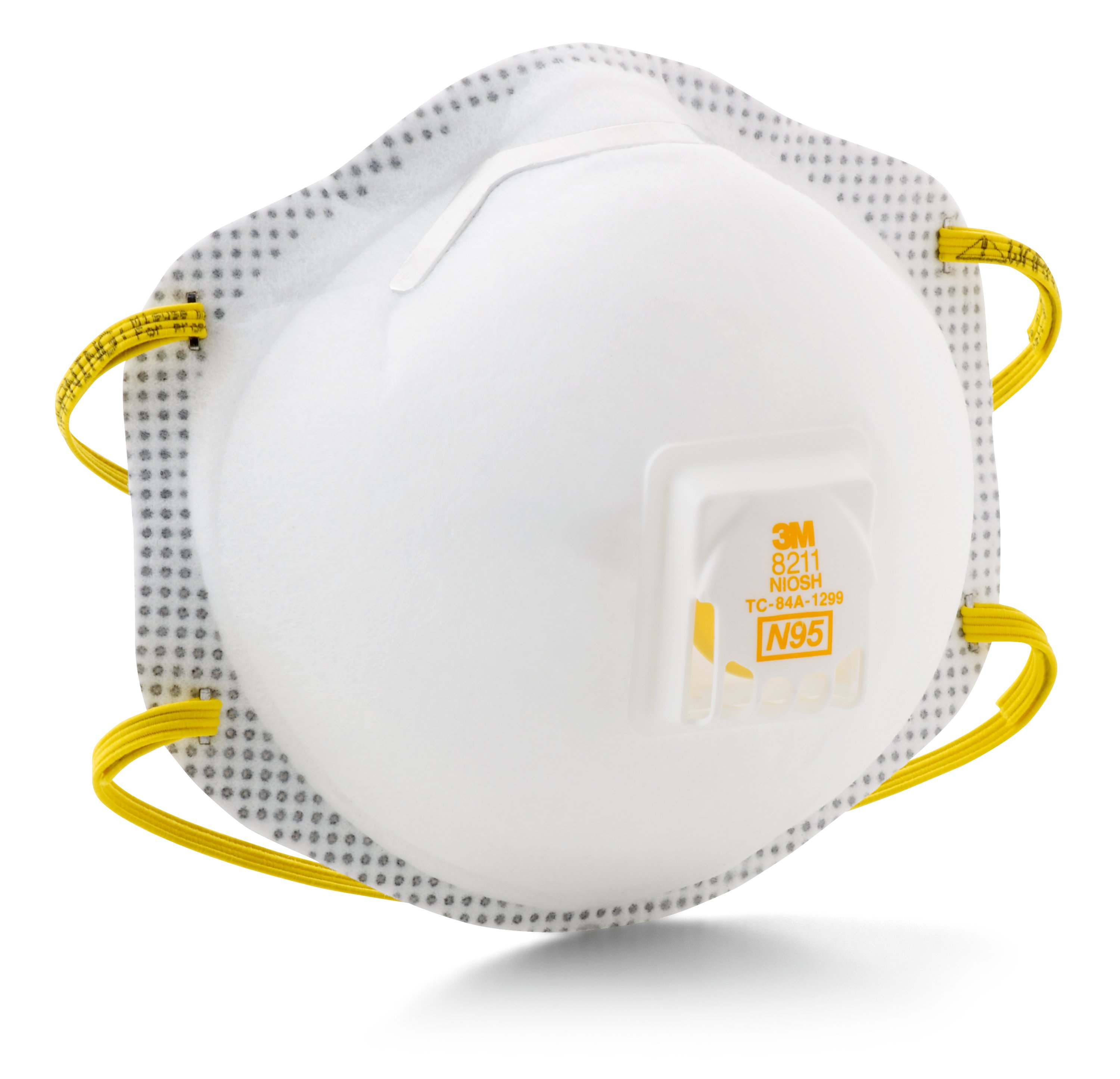 3M™ 8211 Standard Particulate Respirator, Resists: Non-Oil Based Particles