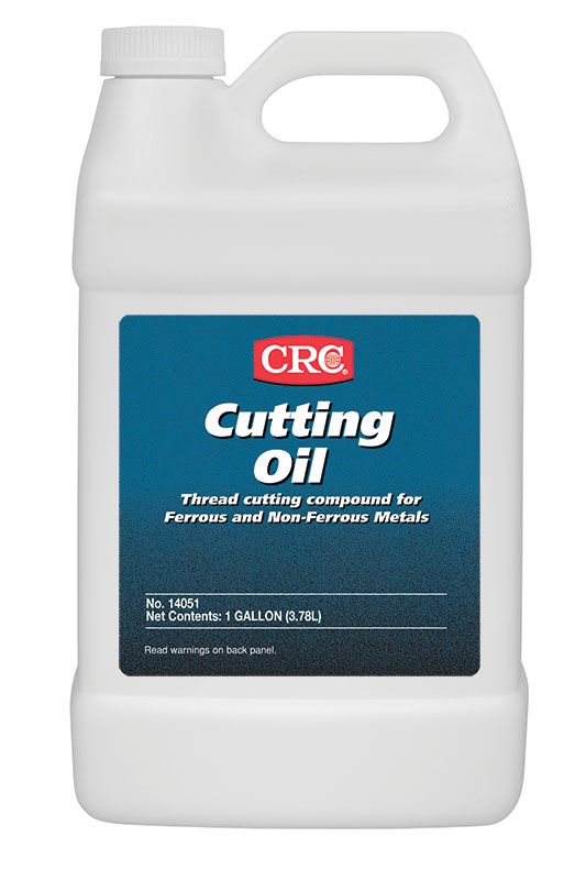 CRC® 14051 Non-Drying Non-Flammable Sulfur Free Thread Cutting Oil Lubricant, 1 gal Bottle, Faint Petroleum, Liquid, Brown