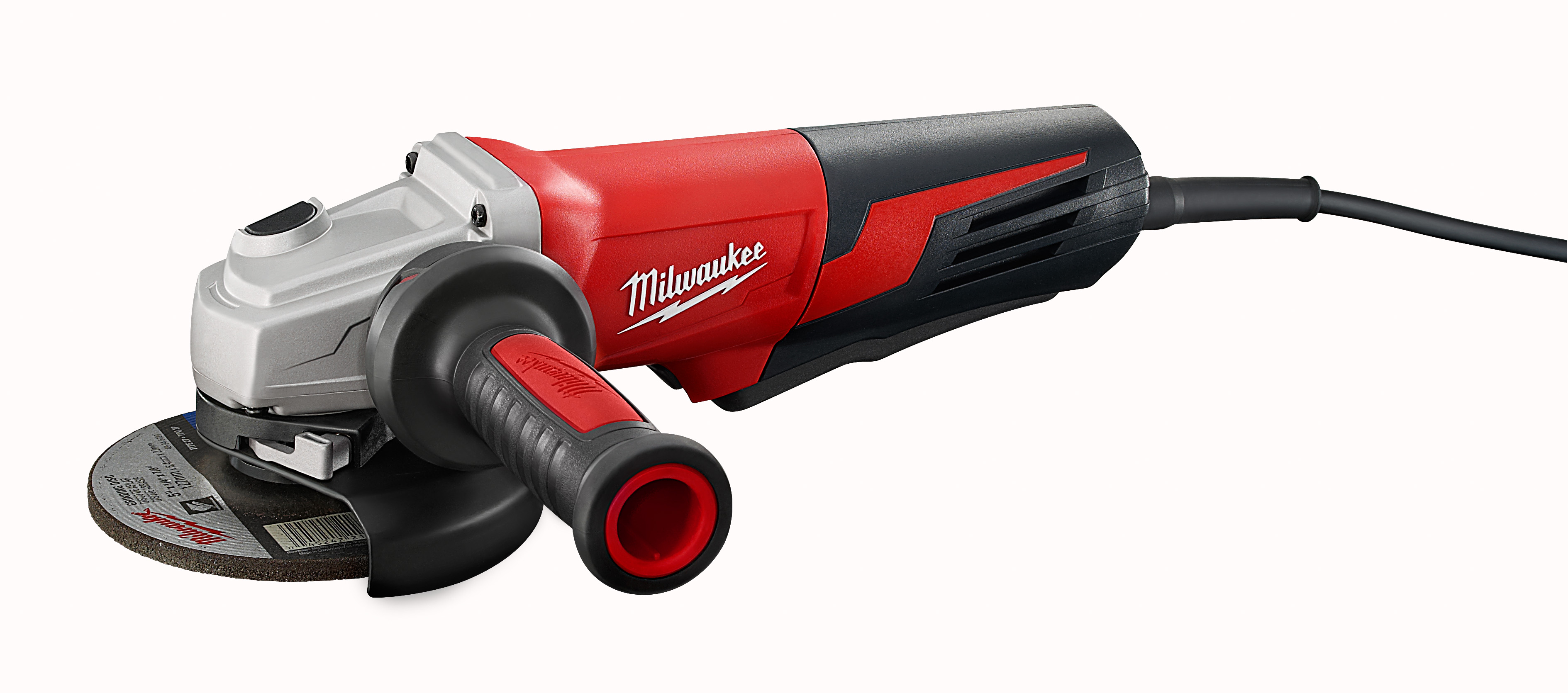 Milwaukee® 6117-31 Double Insulated Small Angle Grinder, 5 in Dia Wheel, 5/8-11 Arbor/Shank, 120 VAC, Black/Red