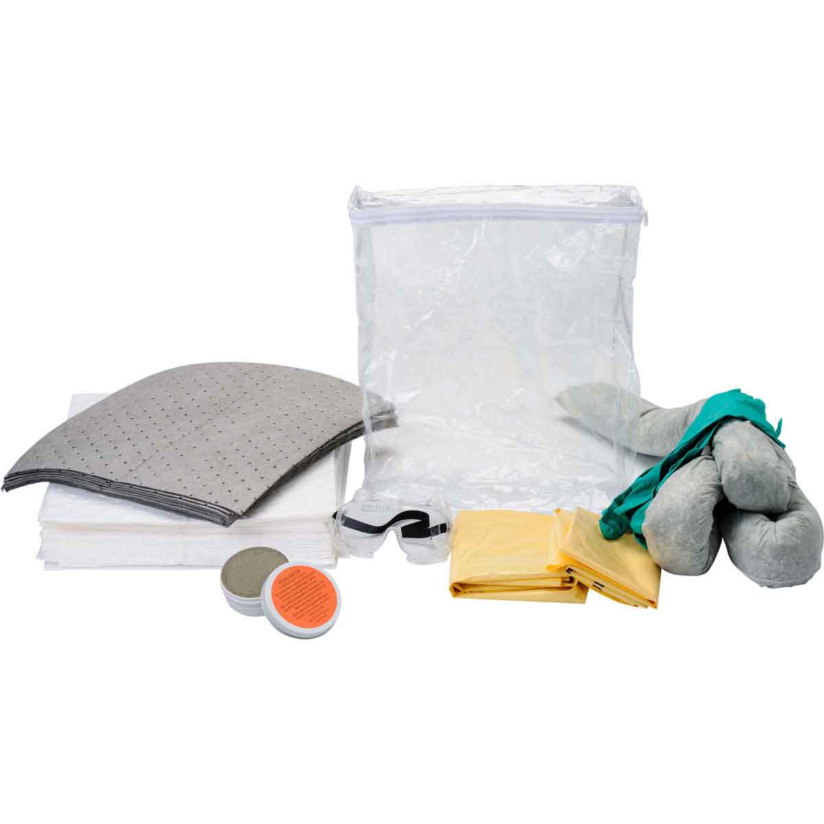 SPC® BSCSK-CB Portable Vehicle Spill Kit, 7.75 gal Bag, Fluids Absorbed: Oil/Universal Content