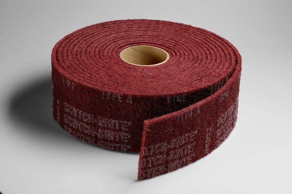 3M™ 00266 Clean and Finish Roll, 30 ft L x 4 in W, Very Fine Grade, Aluminum Oxide Abrasive