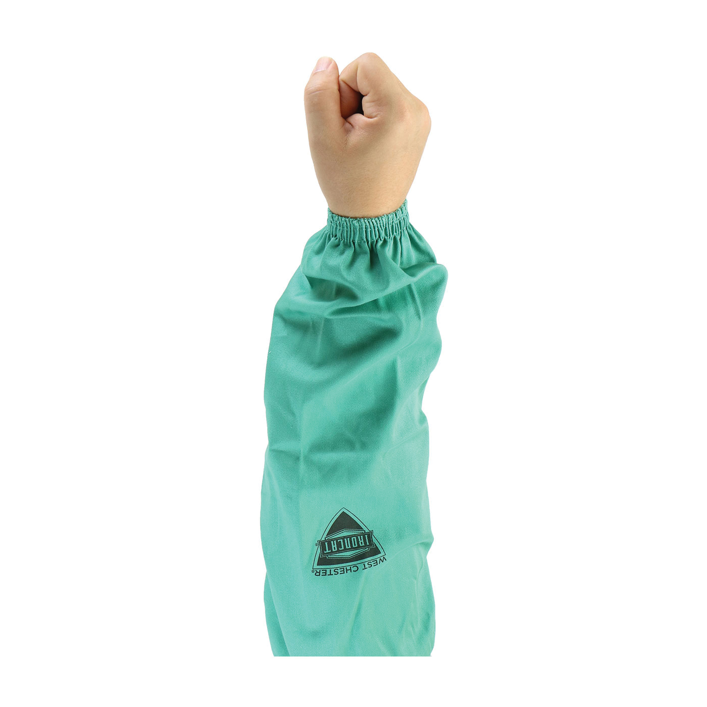 Ironcat® 7071/18 IRONTEX® 7071 Flame Resistant Sleeve, Universal, 19-1/2 in L, Cotton, Green