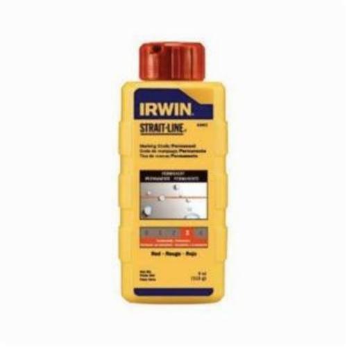Irwin® StraitLine® 64802 Permanent Marking Chalk, Red, 4 oz, Squeeze