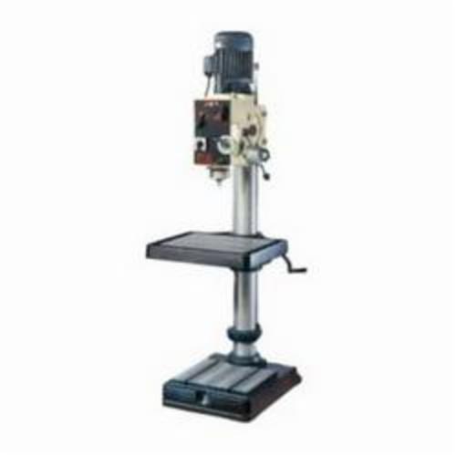 JET® 354022 Geared Head With Tapping Head, 2 hp, 230 VAC, 20 in Swing, 21-3/4 x 19-1/2 in Table