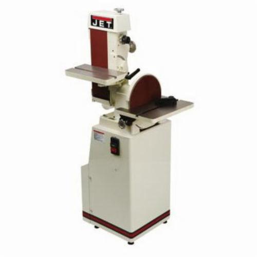 JET® J-4200A Industrial Combination Belt and Disc Finishing Machine, 48 in L x 6 in W Belt, 12 in Dia Wheel, 1.5 hp, Tool Only